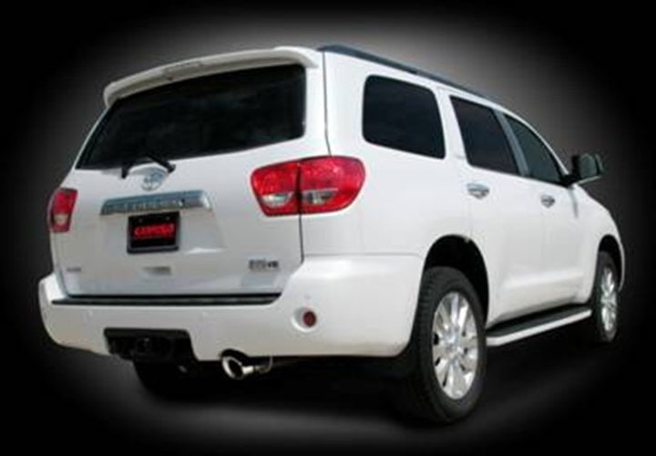 Corsa 2008-2017 Toyota Sequoia 5.7L V8 Polished Touring Cat-Back Exhaust - Bull Strap