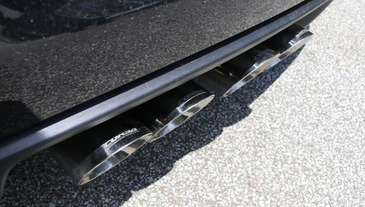Corsa 2009-2013 Chevrolet Corvette (C6) 6.2L Polished Xtreme Axle-Back Exhaust w/4.5in Tips - Bull Strap