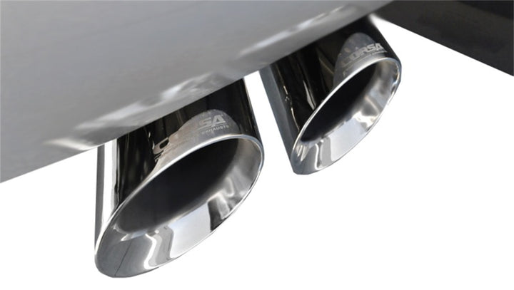 Corsa 2009-2013 Chevrolet Suburban 1500 5.3L V8 Polished Sport Cat-Back Exhaust - Bull Strap