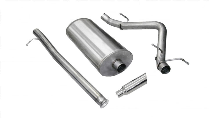 Corsa 2010-2013 Chevrolet Silverado Ext. Cab/Std. Bed 1500 4.8L V8 Polished Sport Cat-Back Exhaust - Bull Strap