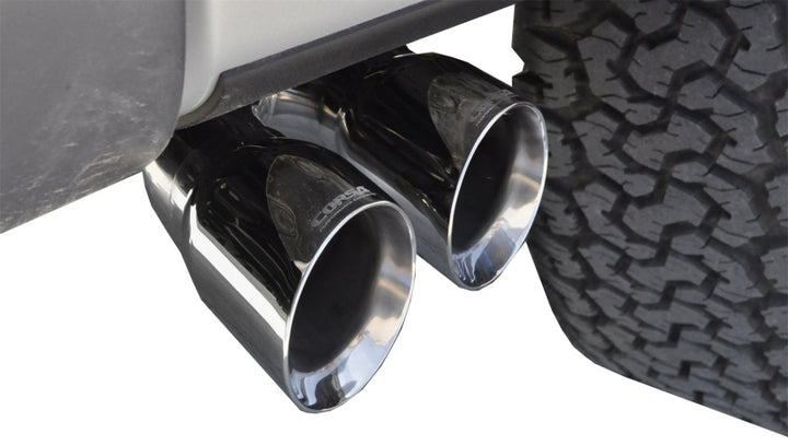 Corsa 2011-14 Ford F-150 Raptor 6.2L V8 144in Wheelbase Xtreme Cat-Back Resonator Delete Kit Exhaust - Bull Strap