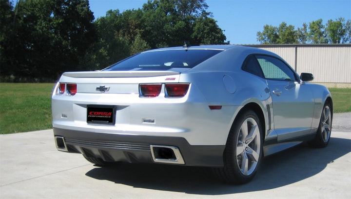 Corsa 2011-2013 Chevrolet Camaro SS 6.2L V8 Manual Xtreme 3in Cat-Back (No Tips Uses Factory Bezels) - Bull Strap