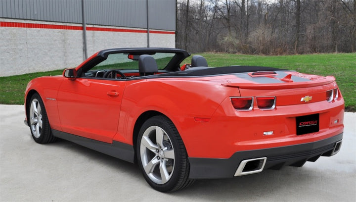 Corsa 2011-2013 Chevrolet Camaro SS 6.2L V8 Manual Xtreme 3in Cat-Back (No Tips Uses Factory Bezels) - Bull Strap