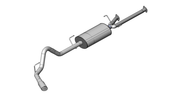 Corsa 2011-2021 -14 Toyota Tundra Double Cab/Crew Max 5.7L V8 Polished Sport Cat-Back Exhaust - Bull Strap
