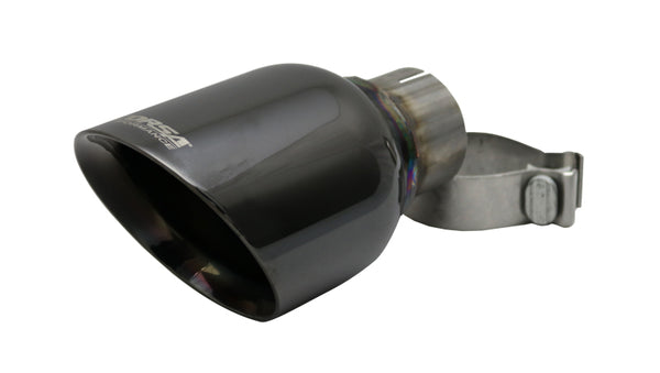 Corsa 2011-2024 Single Universal 2.5in Inlet / 4.5in Outlet Black PVD Pro-Series Tip Kit - Bull Strap