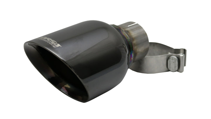 Corsa 2011-2024 Single Universal 2.5in Inlet / 4.5in Outlet Black PVD Pro-Series Tip Kit - Bull Strap