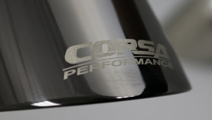 Corsa 2011-2024 Single Universal 2.5in Inlet / 4.5in Outlet Black PVD Pro-Series Tip Kit - Bull Strap