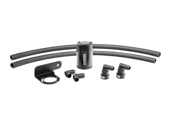 Corsa 2011-2025 Ford F-150 3.5L Turbo (Auto) Corsa Aluminum Oil Catch Can w/Mounting Bracket - Bull Strap