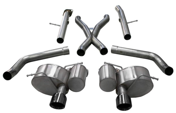Corsa 2012-21 Jeep Grand Cherokee SRT 2.75in Dual Rear Xtreme Cat-Back Exhaust - Black PVD TipFinish - Bull Strap