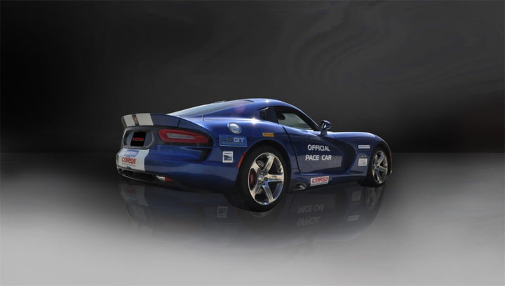 Corsa 2013-2017 Dodge Viper GTS 8.4L V10 Manual Xtreme Cat-Back Exhaust - Bull Strap