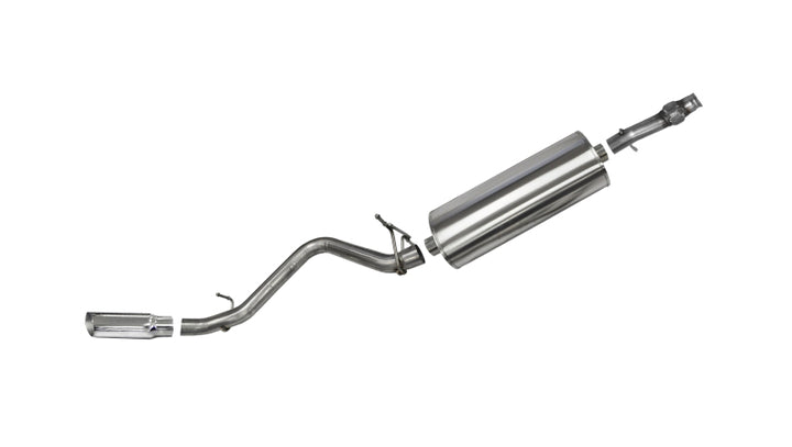 Corsa 2014-19 Chevy Silverado 1500 Reg Cab/Standard Bed 5.3L Sport Cat-Back Single Side Exit Exhaust - Bull Strap