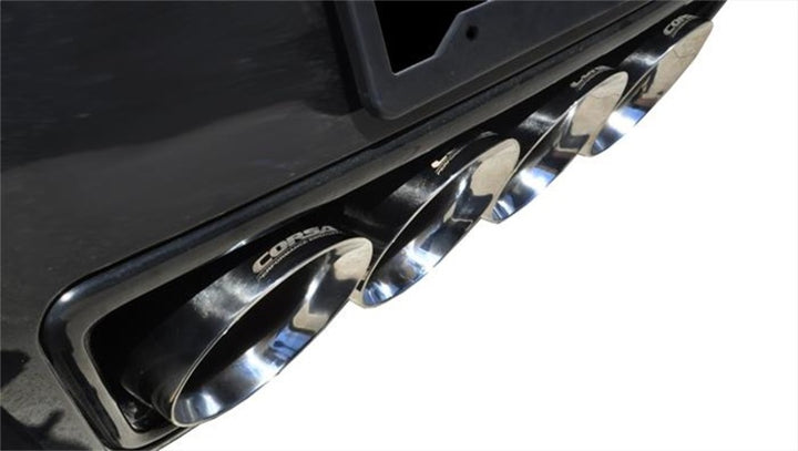 Corsa 2014-2019 Corvette C7 Coupe 6.2L V8 AT/MT 2.75in Valve-Back Dual Rear Exit Polished Xtreme Exh - Bull Strap