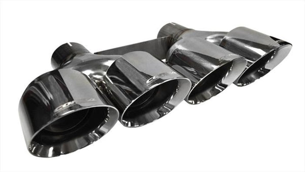 Corsa 2014-2019 Chevy Corvette C7 Stainless Steel Exhaust Tip Kit - Bull Strap