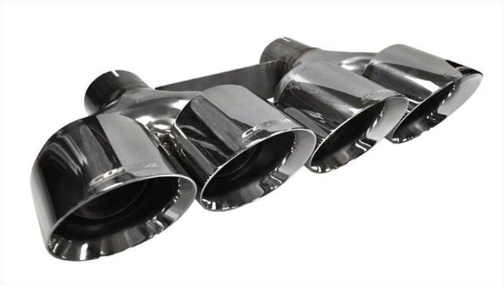 Corsa 2014-2019 Chevy Corvette C7 Stainless Steel Exhaust Tip Kit - Bull Strap