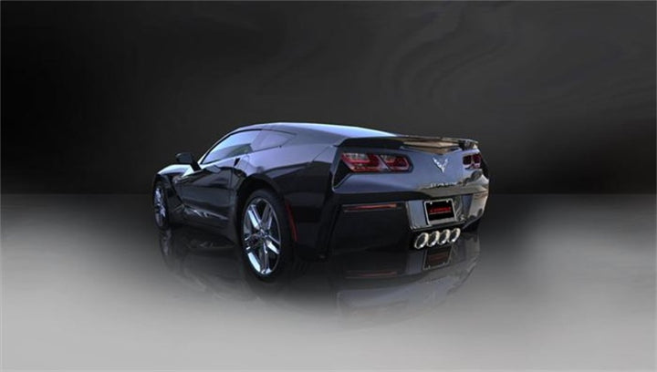 Corsa 2014-2019 Chevy Corvette C7 Stainless Steel Exhaust Tip Kit - Bull Strap