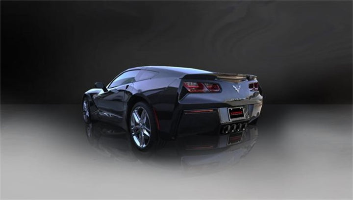 Corsa 2014-2020 Chevrolet Corvette 6.2L V8 Quad 45in Polished Black Pro-Series Tip Kit - Bull Strap