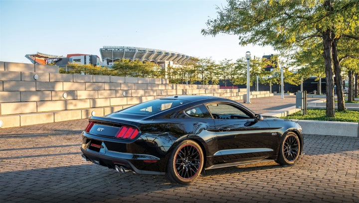 Corsa 2015-2017 Ford Mustang GT 5.0 3in Cat Back Exhaust Polish Quad Tips (Xtreme) - Bull Strap