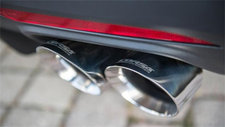 Corsa 2015-2017 Ford Mustang GT 5.0 Polish Quad Tips Kit - Bull Strap
