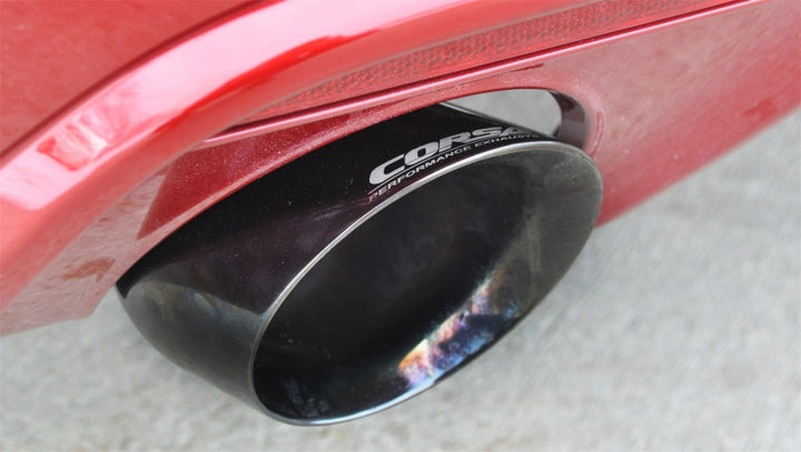 Corsa 2015-2017 Ford Mustang GT Fastback 5.0 3in Xtreme Cat Back Exhaust w/ Dual Black 4.5in Tips - Bull Strap