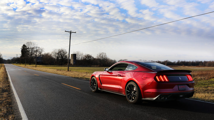 Corsa 2015-2020 Ford Mustang GT350 3in Double X Pipe Exhaust - Bull Strap