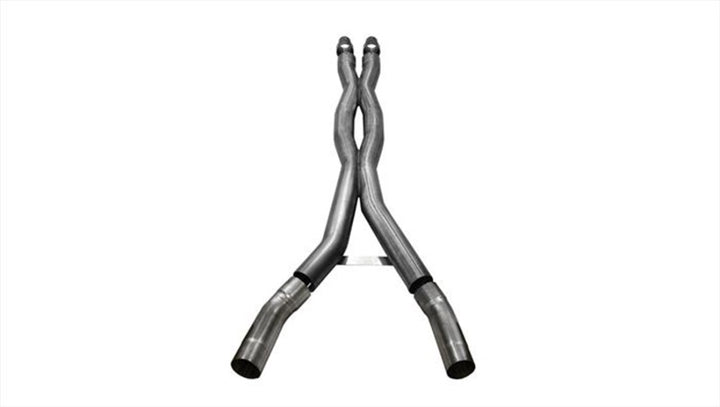 Corsa 2015-2020 Ford Mustang GT350 3in Double X Pipe Exhaust - Bull Strap