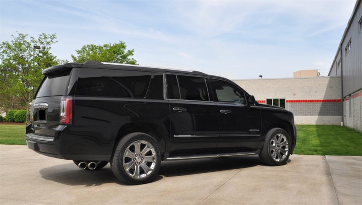 Corsa 2015-2020 GMC Yukon Denali XL 6.2L V8 3in Cat-Back Single Side Exit Twin 4in Polished Tips - Bull Strap