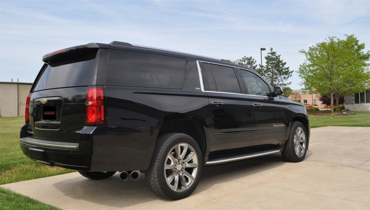 Corsa 2015-2020 GMC Yukon XL 1500 5.3L V8 3in Cat-Back Single Side Exit Twin 4in Polished Tips - Bull Strap