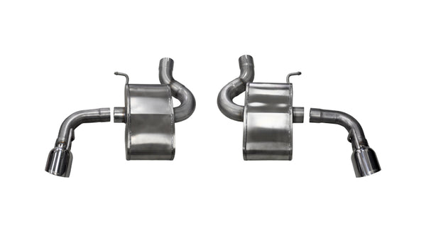 Corsa 2016-2024 Chevrolet Camaro SS 6.2L V8 2.75in Polished Xtreme Axle-Back Exhaust Dual Rear Exit - Bull Strap
