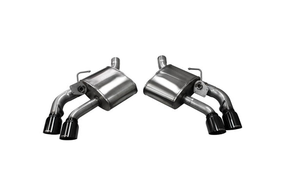 Corsa 2016-24 Chevrolet Camaro SS/ZL1 6.2L V8 Black Xtreme Axle-Back Exhaust (w/ Factory NPP Valve) - Bull Strap