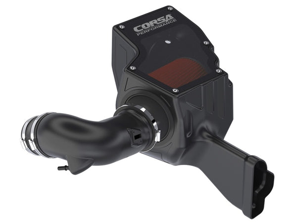 Corsa 2018-2023 Ford Mustang GT 5.0L V8 Cold Air intake w/ DryTech Filter - Bull Strap