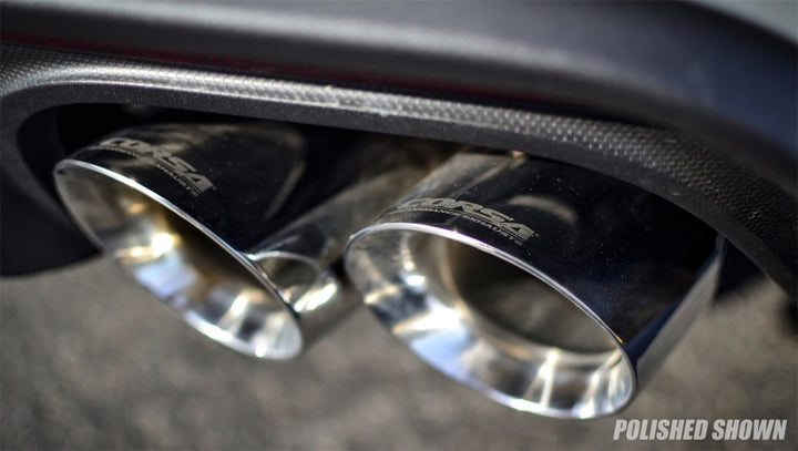 Corsa 2018-2023 Ford Mustang GT Fastback 5.0L 3in Sport Axle-Back Exhaust w/ 4in Black Tips - Bull Strap