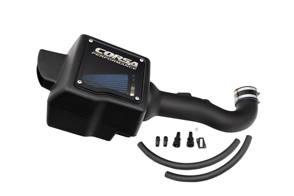 Corsa 2019 Chevrolet Silverado 1500 Classic 5.3L V8 Cold Air Intake w/ MaxFlow 5 Oiled Filter - Bull Strap