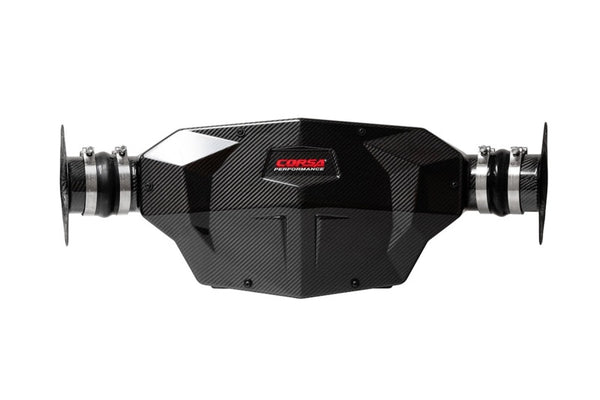 Corsa 2020-2025 Chevrolet Corvette C8 Stingray Carbon Fiber Air Intake - Bull Strap