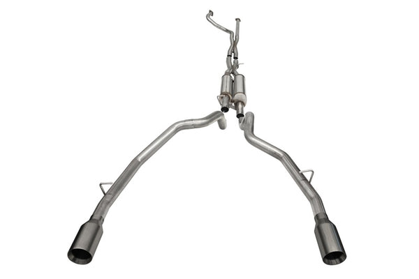 Corsa 2021-2024 Dodge Ram TRX Crew Cab Xtreme Catback Exhaust Dual Rear Gunmetal Tip - Bull Strap