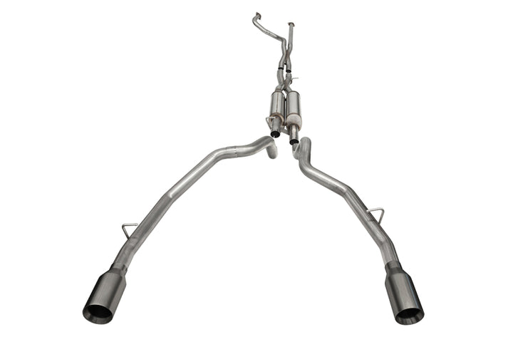 Corsa 2021-2024 Dodge Ram TRX Crew Cab Xtreme Catback Exhaust Dual Rear Gunmetal Tip - Bull Strap