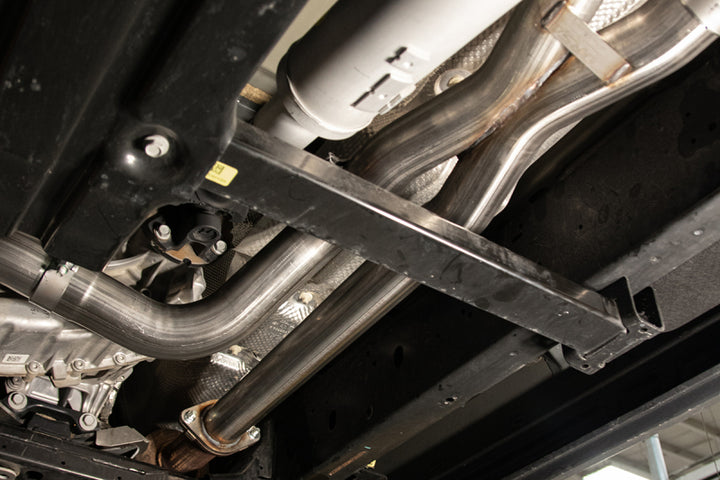 Corsa 2021-2024 Dodge Ram TRX Crew Cab Xtreme Catback Exhaust Dual Rear Gunmetal Tip - Bull Strap