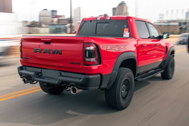 Corsa 2021-2024 Dodge Ram TRX Crew Cab Xtreme Catback Exhaust Dual Rear Satin Tip - Bull Strap