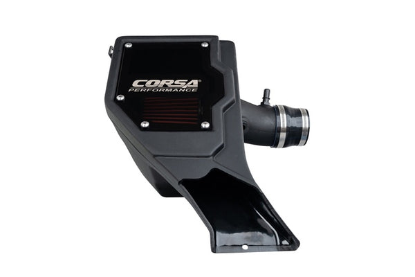 Corsa 2021-2025 Ford Bronco 2.3L Closed Box Air Intake With DryTech 3D Dry Filter - Bull Strap