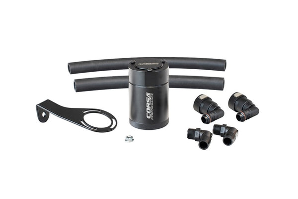 Corsa 2021-2025 Ford Bronco 2.7L Aluminum Oil Catch Can - Bull Strap