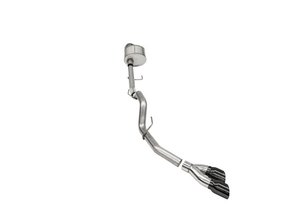 Corsa 2021-2025 Ford F-150 Regular Cab/6.5in Bed 5.0L V8 Xtreme Cat-Back Single Side Exit-Black PVD - Bull Strap