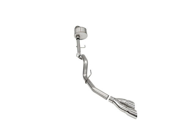 Corsa 2021-2025 Ford F-150 Regular Cab/6.5in Bed 5.0L V8 Xtreme Cat-Back Single Side Exit-Polished - Bull Strap
