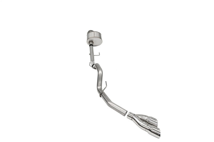Corsa 2021-2025 Ford F-150 Regular Cab/6.5in Bed 5.0L V8 Xtreme Cat-Back Single Side Exit-Polished - Bull Strap