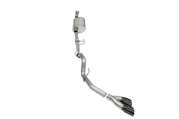 Corsa 2021-2025 Ford F-150 SuperCab/6.5in Bed 3.5L V6 Sport Cat-Back Single Side Exit- - Bull Strap