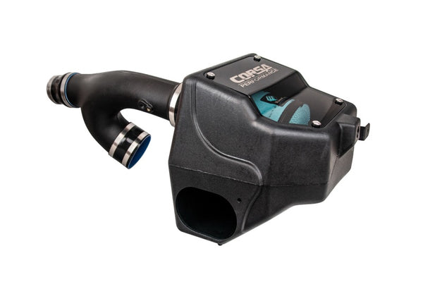 Corsa 2021-2025 Ford F150 3.5L Ecoboost Cold Air Intake with Powercore Filter - Bull Strap