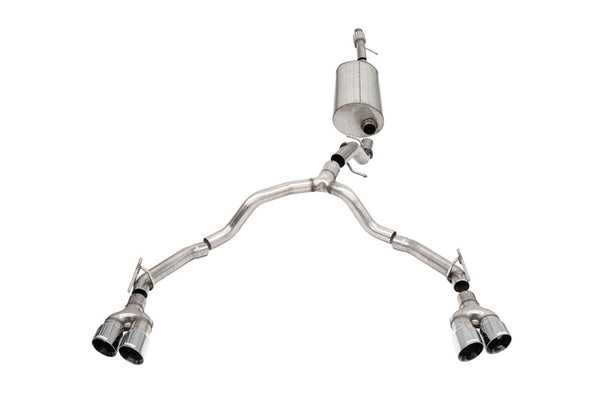 Corsa 2021-2025 GM Tahoe/Yukon 5.3L 3in. Catback Exhaust - Twin 4in. Exhaust - Bull Strap