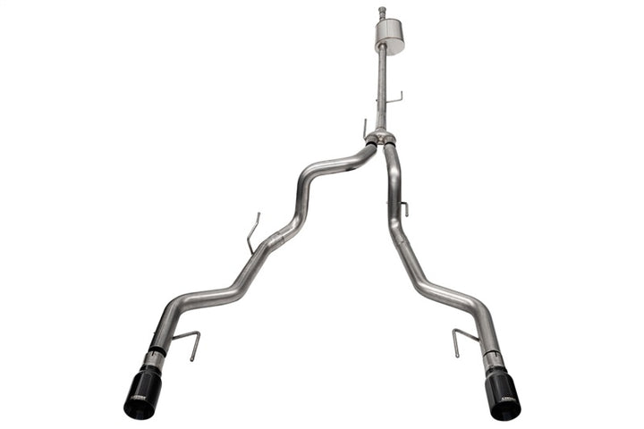 Corsa 2022-2025 Ford F-150 SuperCrew/5.5ft Bed 5.0L V8 Sport Cat-Back Dual Rear Exit-Black PVD - Bull Strap
