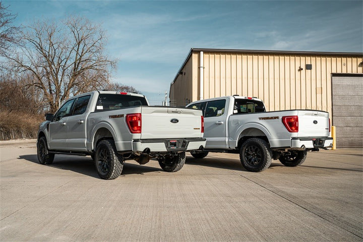 Corsa 2022-2025 Ford F-150 SuperCrew/5.5ft Bed 5.0L V8 Sport Cat-Back Dual Rear Exit-Black PVD - Bull Strap