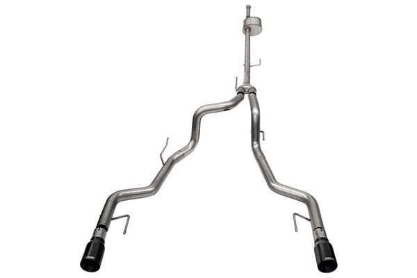 Corsa 2022-2025 Ford F-150 SuperCrew/5.5ft Bed 5.0L V8 Xtreme Cat-Back Dual Rear Exit-Black PVD - Bull Strap