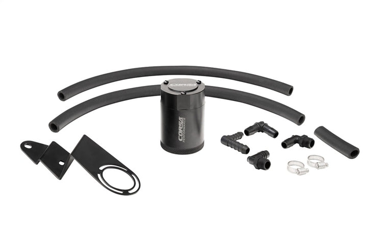 Corsa 2022-2025 Toyota Tundra 4WD 3.4L V6 Aluminum Oil Catch Can w/ Bracket - Bull Strap