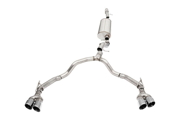 Corsa 21-25 Chevrolet Tahoe/GMC Yukon 4DR 6.2L 4WD Dual Rear 3/2.75in Sport Cat-Back DW 4inPol Tips - Bull Strap